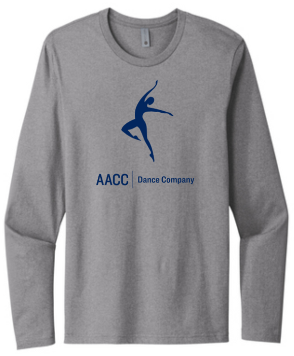 AACC Dance - Next Level Long Sleeve T Shirt (Navy Blue or Grey Frost)