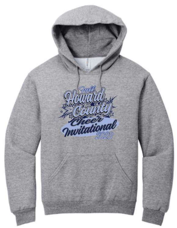 2023 Howard County Fall Cheer Invitational - Official Hoodie (White or Grey)