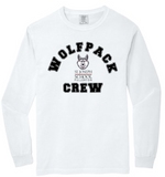 St. Joseph - Wolfpack Arch Comfort Colors - Long Sleeve Shirt (White, Black , Grey, Brick or Yellow) (Adults) (With Wolfie in Arch or Cross in Arch)