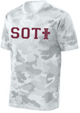 SOTI - Letters Camo Hex Performance SS T-shirt (White or Maroon)