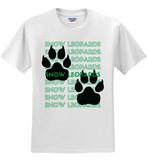 POES - Snow Leopards Letters - Shirt (Short Sleeve or Long Sleeve) (White or Grey) (Youth or Adult)