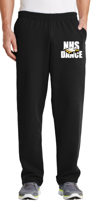 NHS Dance- Sweatpants (Joggers or Open Bottom) (Black)