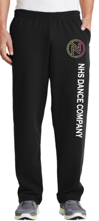 NHS Dance Company - Sweatpants (Joggers or Open Bottom) (Black)