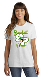 SP Baseball -Baseball SP Mom Short Sleeve T Shirt (White, Grey )