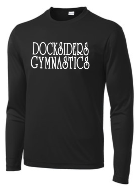 Docksiders- Letters - Performance Long Sleeve (Grey, White or Black)