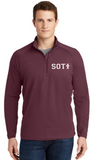 SOTI - Lettered 1/4 Zip Sport-Wick Stretch (Maroon, White, Black or Charcoal) (EMBROIDERED)