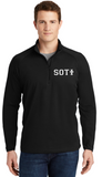 SOTI - Lettered 1/4 Zip Sport-Wick Stretch (Maroon, White, Black or Charcoal) (EMBROIDERED)