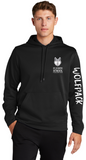 St. Joseph- Stacked with Sleeve - Performance Hoodie Sweatshirt (Maroon, White, Silver or Black) (YOUTH AND ADULT)