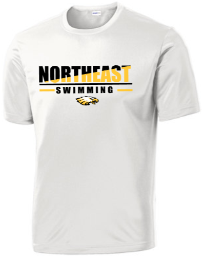 NHS Swimming - Letters - SS Performance Shirt (Silver or White)