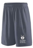 St. Joseph School - Youth Training Shorts - Stacked logo (Black, Graphite or Silver)