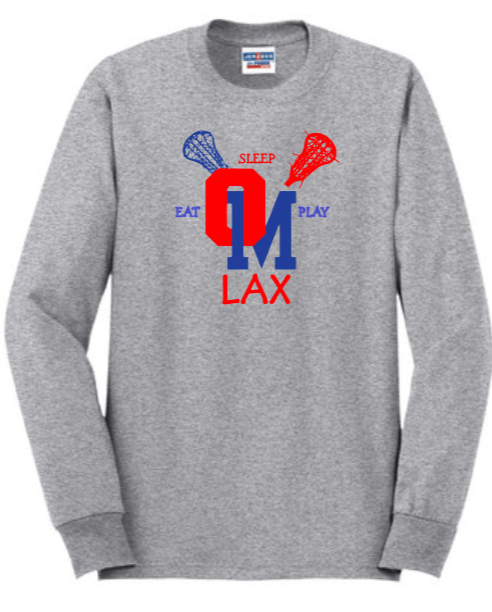 OM Youth Lax - Classic - Grey Long Sleeve Shirt