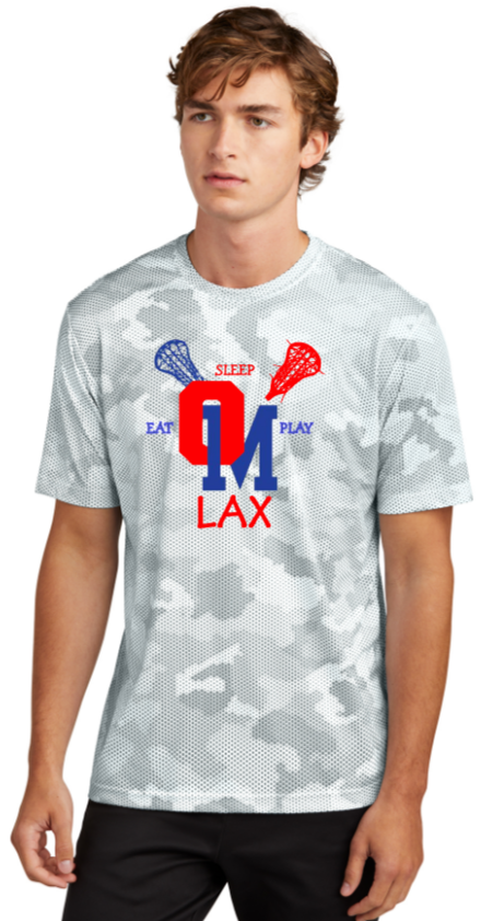 OM Youth LAX - Classic - White Camo Hex Short Sleeve Shirt