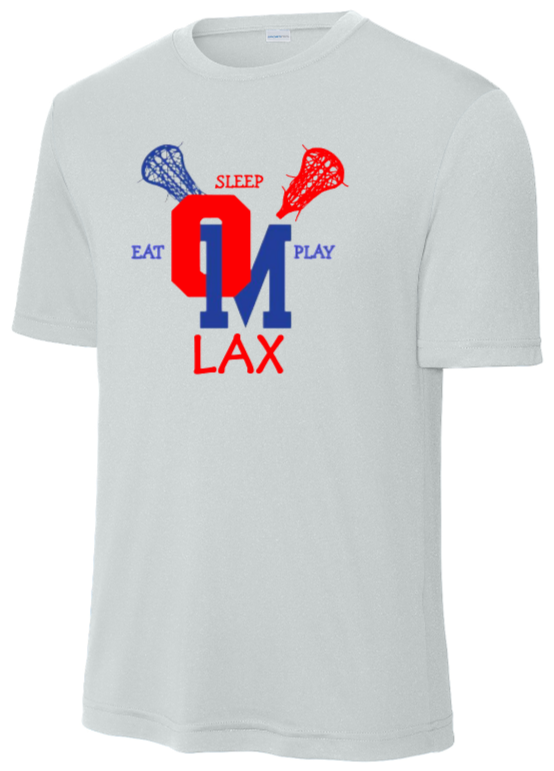 OM Youth Lax - Classic - Silver SS Performance Shirt