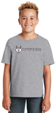 St. Joseph School - Youth Short Sleeve - Wolfie Long Logo (Maroon, Black, White, Grey or Pink)