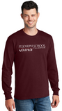St. Joseph School - Adult Long Sleeve - Wolfpack (Maroon, Black, White or Grey)