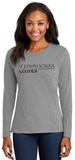 St. Joseph School - Lady Long Sleeve - Wolfpack Logo (Maroon, Black, Pink, White or Grey)
