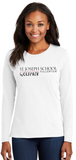 St. Joseph School - Lady Long Sleeve - Wolfpack Logo (Maroon, Black, Pink, White or Grey)
