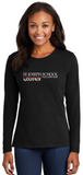 St. Joseph School - Lady Long Sleeve - Wolfpack Logo (Maroon, Black, Pink, White or Grey)