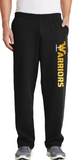 Warrior Gymnastics - Open Bottom Sweatpants (Black or Blue)