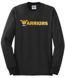 Warrior Gymnastics - Gradient Letters - Long Sleeve Shirt (Blue or Black)