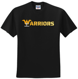 Warriors Gymnastics - Gradient Letters - Short Sleeve Shirt (Blue or Black)