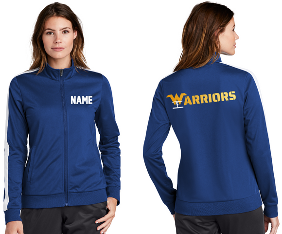 Warriors Gymnastics - Gradient Letters - Warm Up Jacket