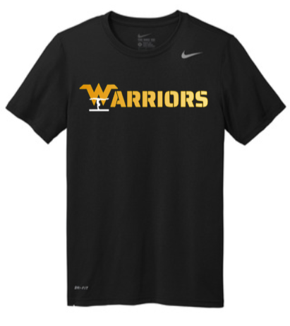 Warriors Gymnastics - Gradient Nike Legend SS T Shirt (Blue or