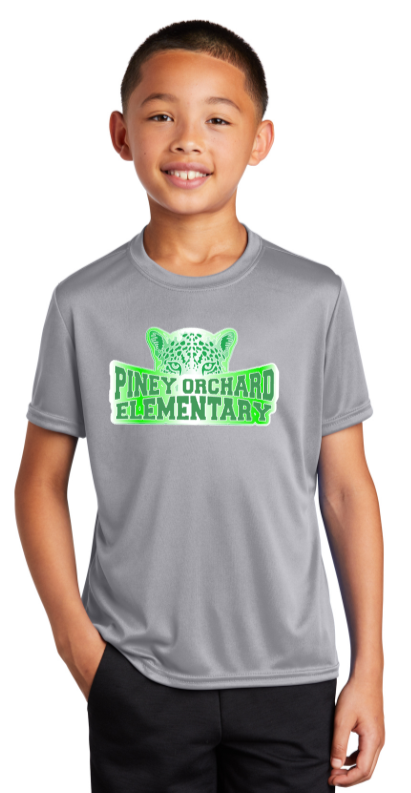 POES - Gradient - SS Performance Shirt (White, Green or Grey) (Youth or Adult)