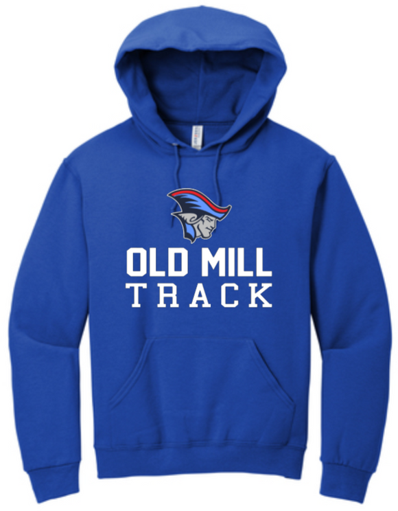 OMHS Track - Classic Hoodie Sweatshirt (Red, Blue or Black)