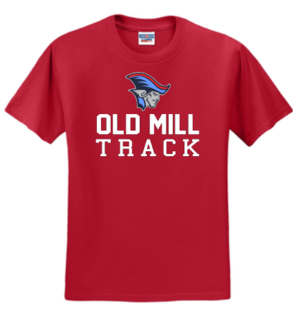 OMHS Track - Classic Short Sleeve Shirt (Red, Blue or Black)