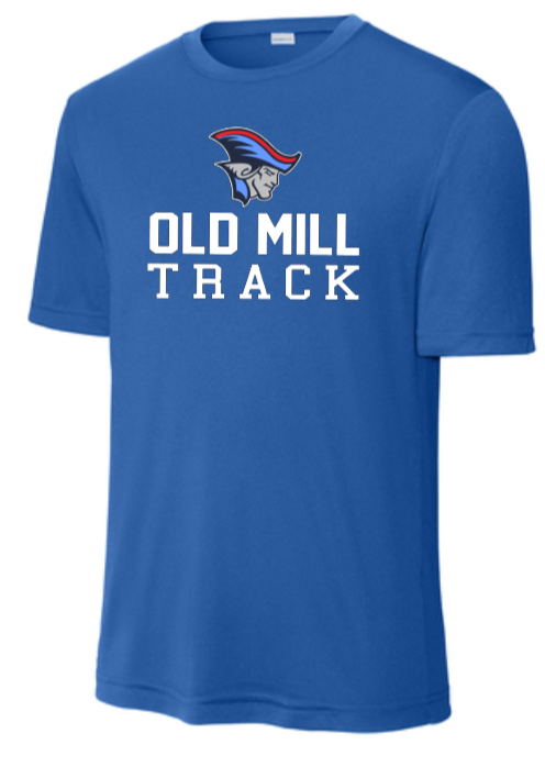 OMHS Track - Classic SS Performance Shirt (Red, Blue or Black)