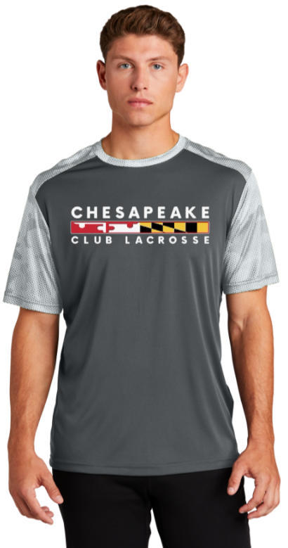 CC LAX- Camo Hex Colorblock Short Sleeve Shirt (Youth and Adult)