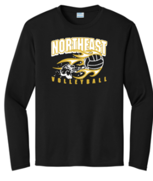 NHS Volleyball - NHS Performance Long Sleeve (Grey, White or Black)