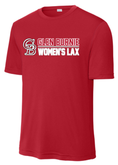 GB Lax - Letters - Performance Short Sleeve T Shirt