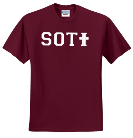 SOTI - Letters SS T Shirt (Maroon or White)