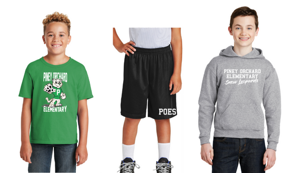 POES- BUNDLE - Official Short Sleeve Shirt, Letters Hoodie, POES Shorts (Youth or Adult)