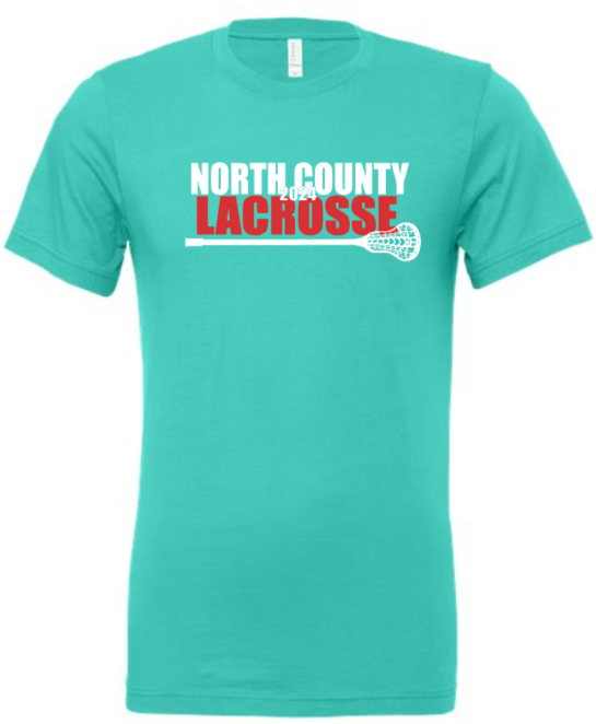 NCHS Lax - TEAL Short Sleeve Bella Canvas Shirt
