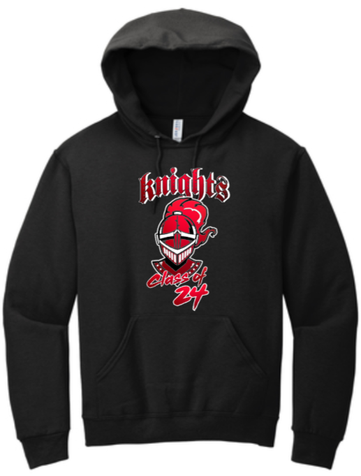 NCHS 2024 - KNIGHTS - Hoodie Sweatshirt (White, Grey or Black)