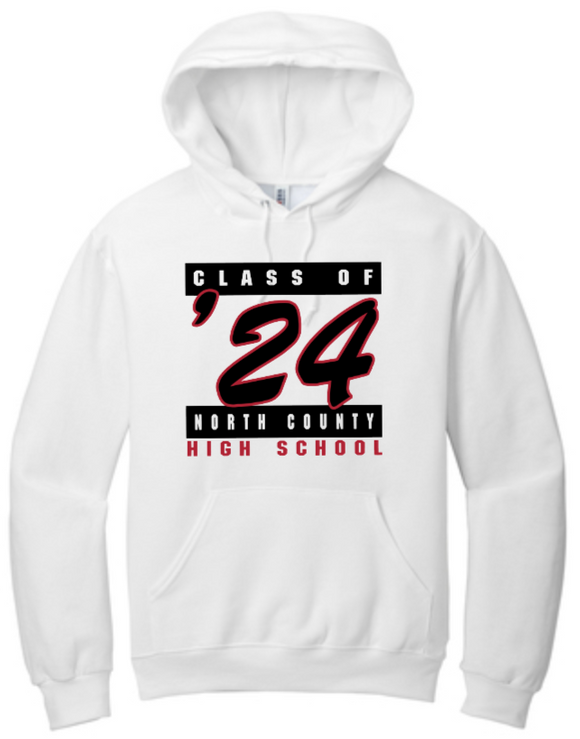 NCHS 2024 - 2024 - Hoodie Sweatshirt (White or Grey)