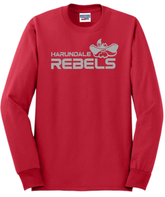 Harundale Baseball - Classic - Red Long Sleeve T Shirt
