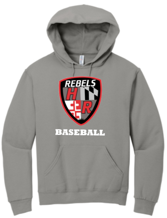 Harundale Baseball - Shield - Grey Hoodie Sweatshirt