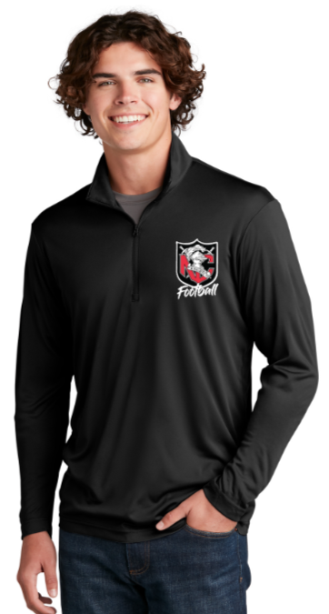 NC FOOTBALL - Official Competitor 1/4 Zip Pullover (Black or Grey)