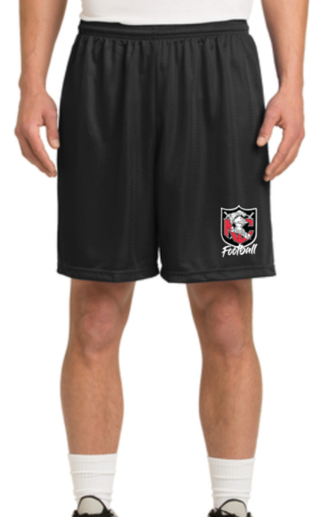 NC FOOTBALL - Official Mesh Shorts (Black)