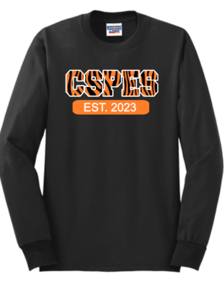 CSPES - Stripes - Long Sleeve T Shirt (Black or Grey)