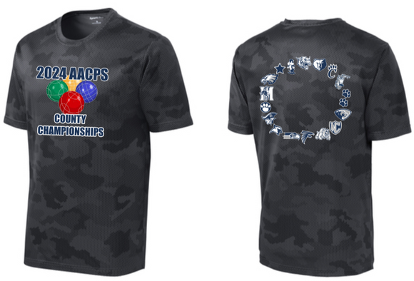 AACPS Unified Bocce - 2024 Championships Iron Grey/Black CamoHex SS T Shirt