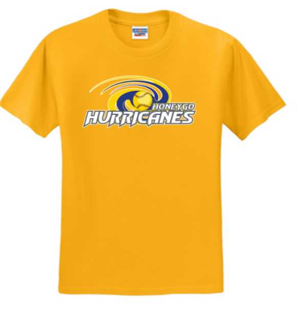 Honeygo Hurricanes - Official Short Sleeve T Shirt (Blue, Gold or White)