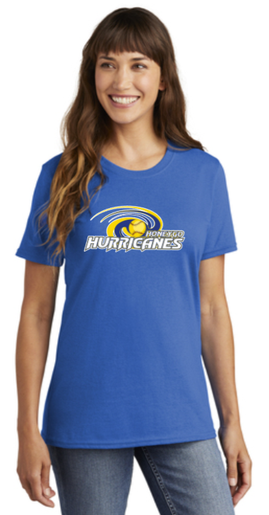 Honeygo Hurricanes- Ladies Short Sleeve Shirt (Blue or White)