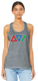 Speak Your Truth - Grey - Speak. Listen. Be Moved. Ladies Racer Back Tank Tops