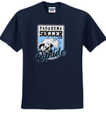 PSC Riptide - Official Short Sleeve T Shirt (Navy Blue / Aquatic Blue / White)