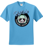 PSC Riptide - SHARK Short Sleeve T Shirt (Navy Blue / Aquatic Blue / White)